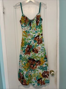 Vintage DeWeese jungle hibiscus dress